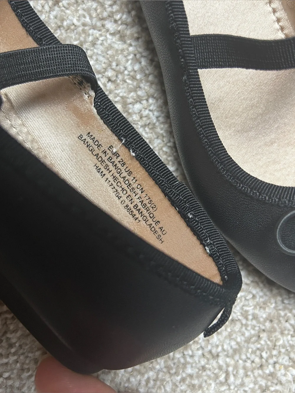 H&M Kids Black Mary Jane Ballet Flats Size 11